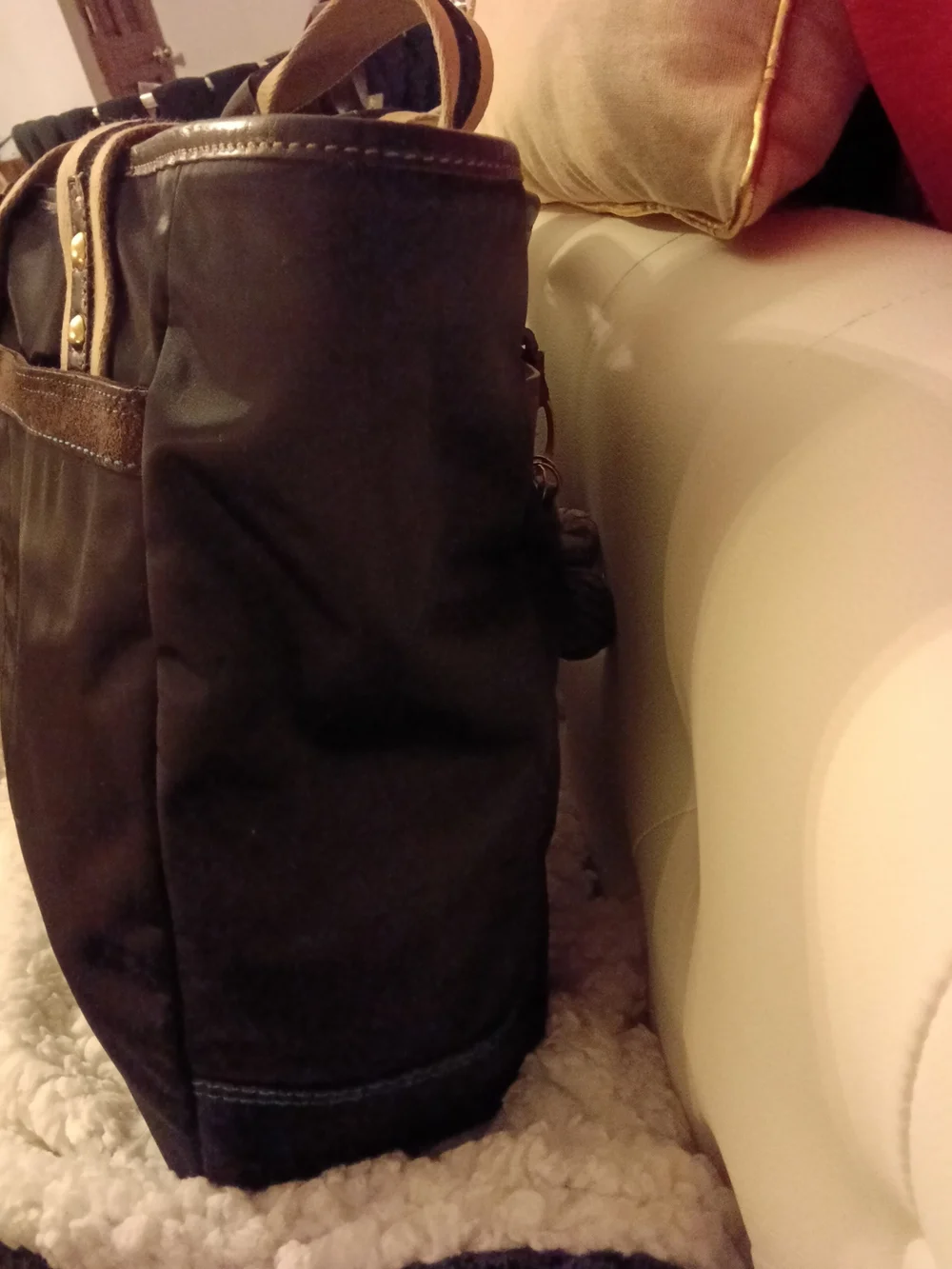 Coach Hampton Nylon Tote Bag with Contrast Handles - Creed: C05M-8F26